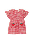 abito gingham fragole