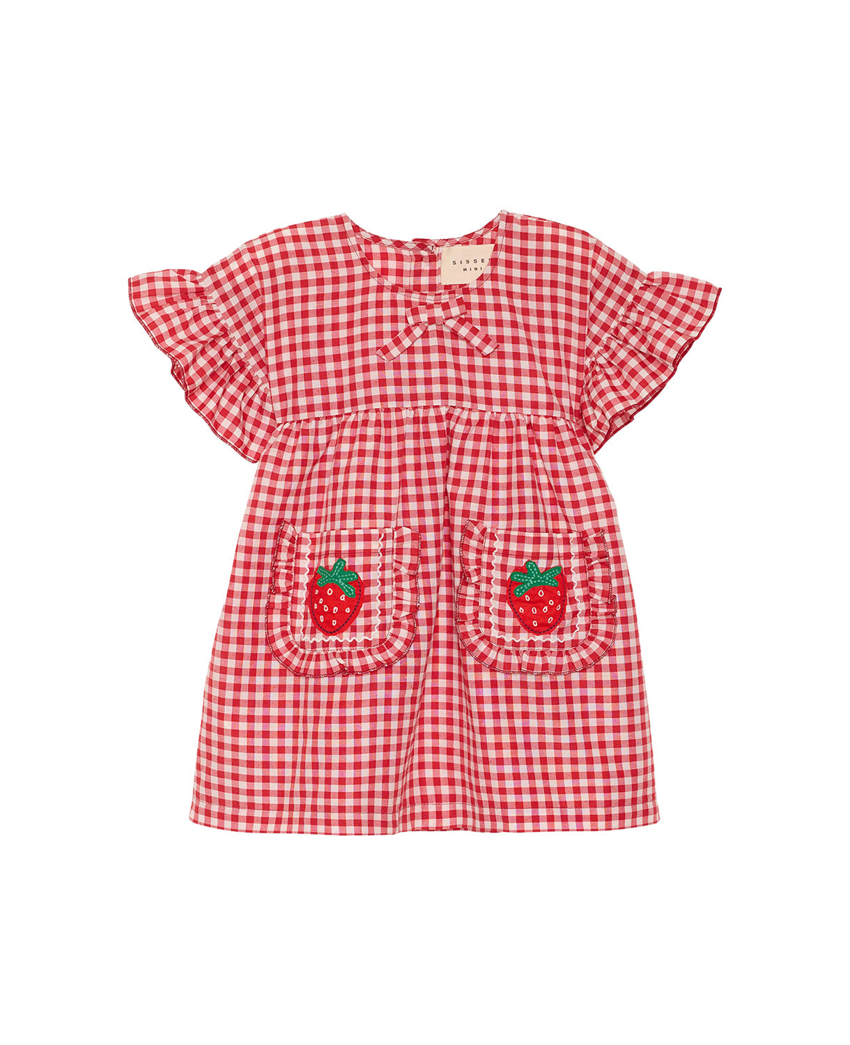 abito gingham fragole