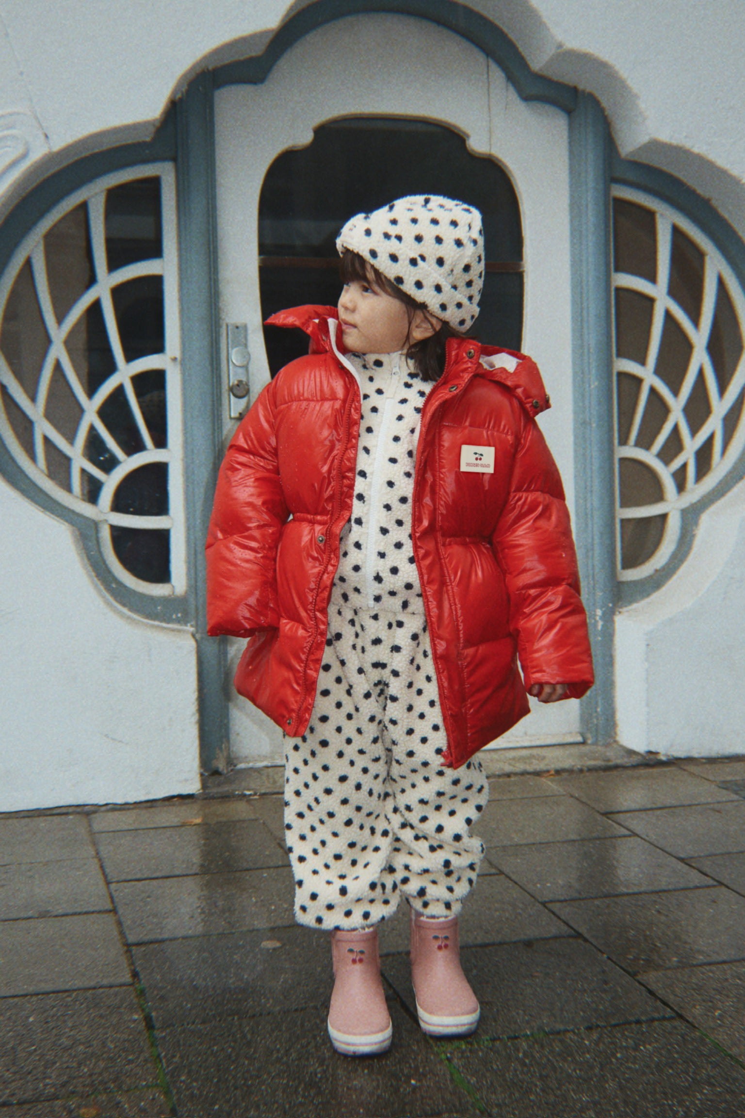 pantalone orsetto a pois