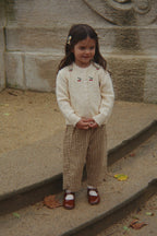 pantalone check avocado