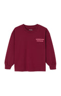 t-shirt manica lunga bordeaux