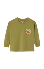 t-shirt manica lunga oliva