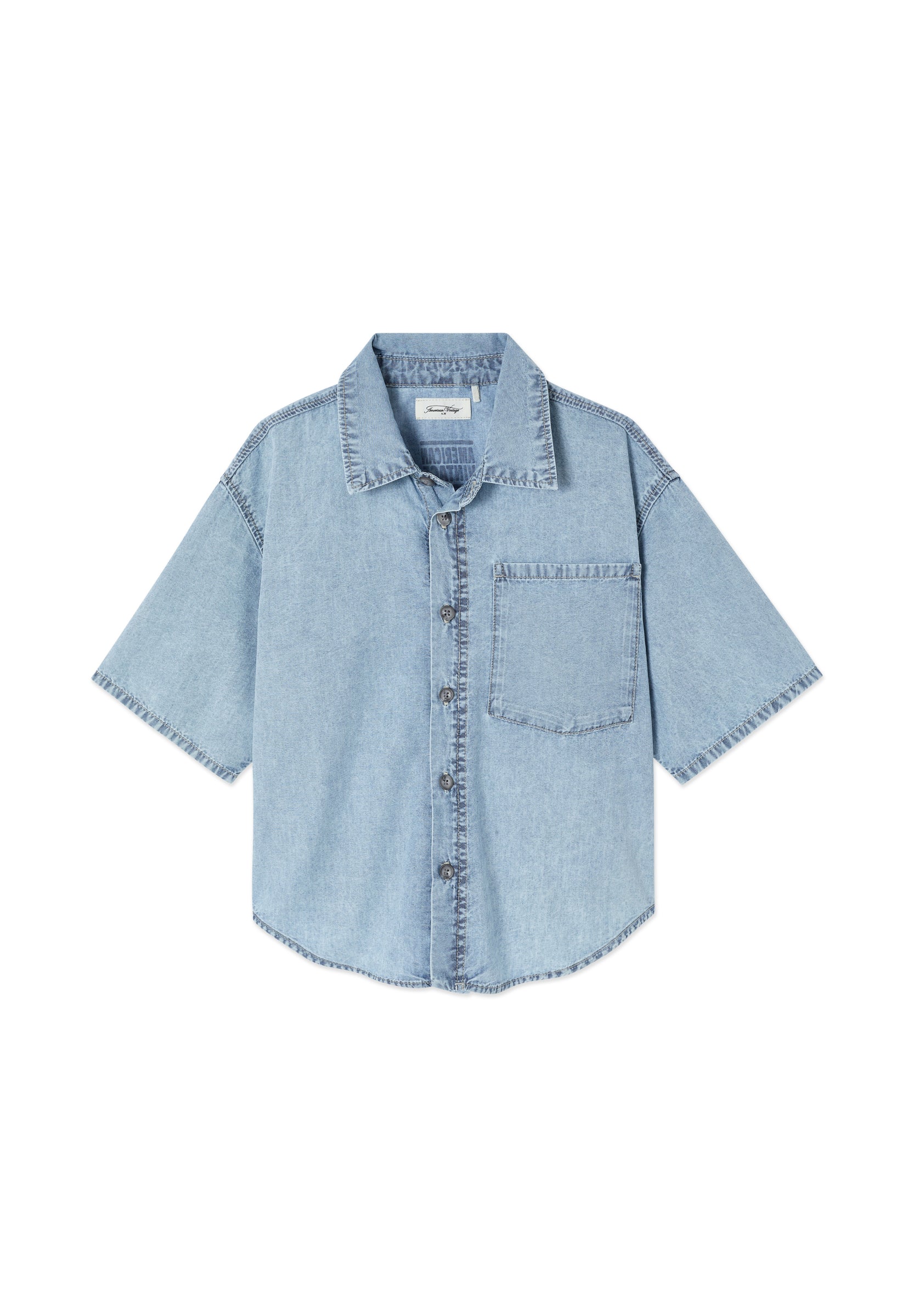 camicia tela jeans leggera