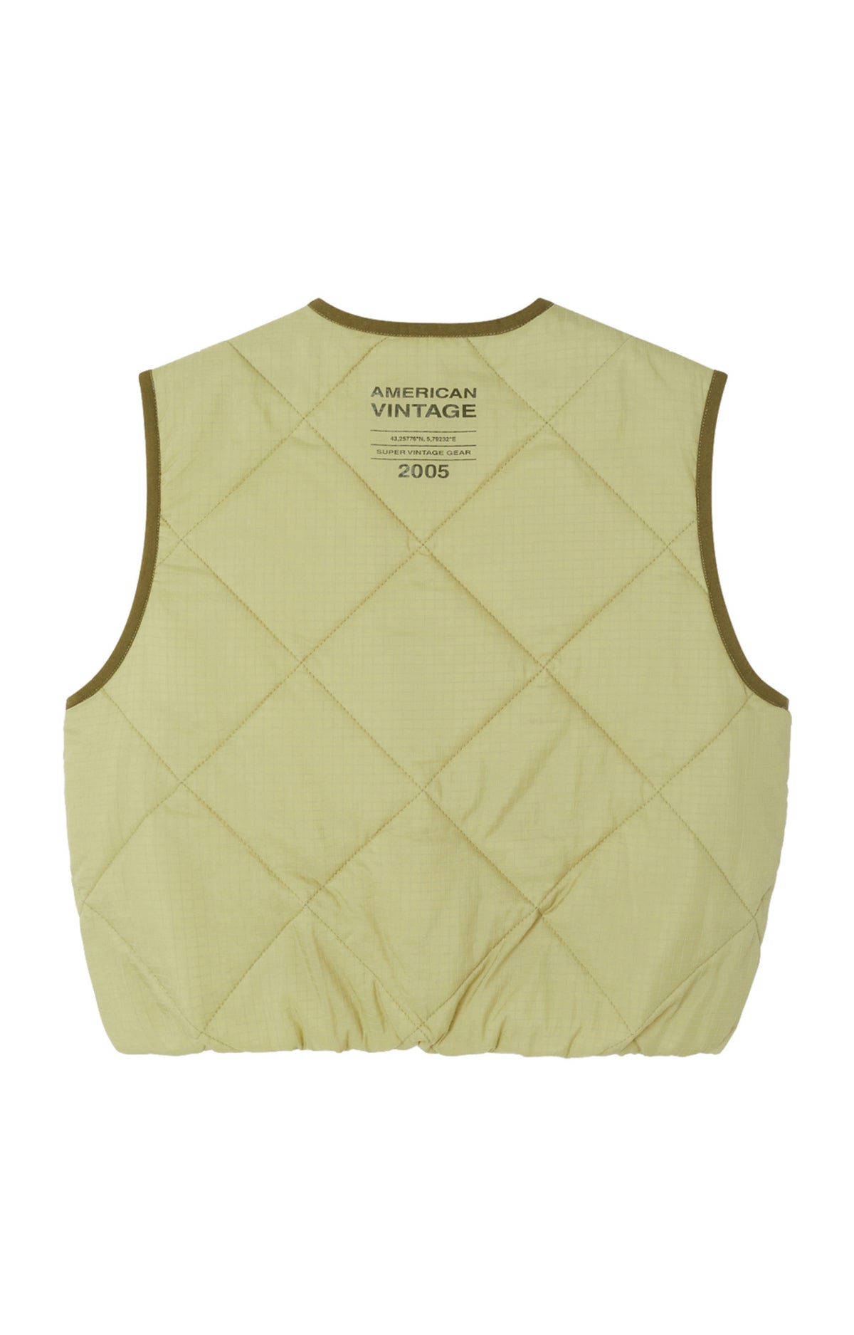 gilet yupi oversized trapuntato
