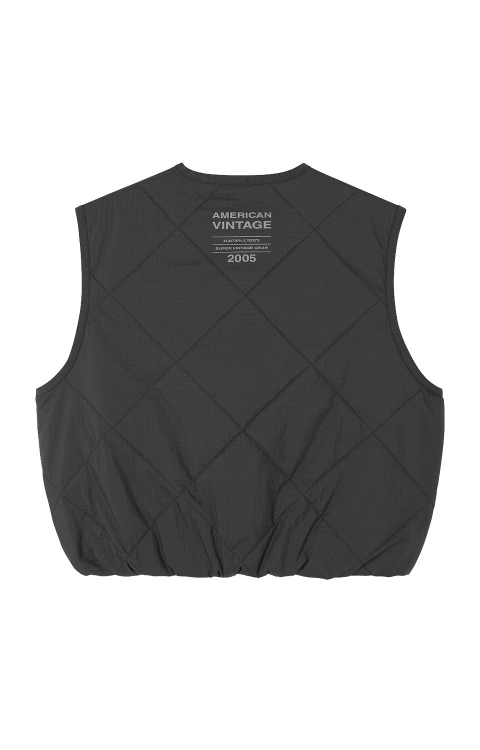gilet yupi oversized trapuntato