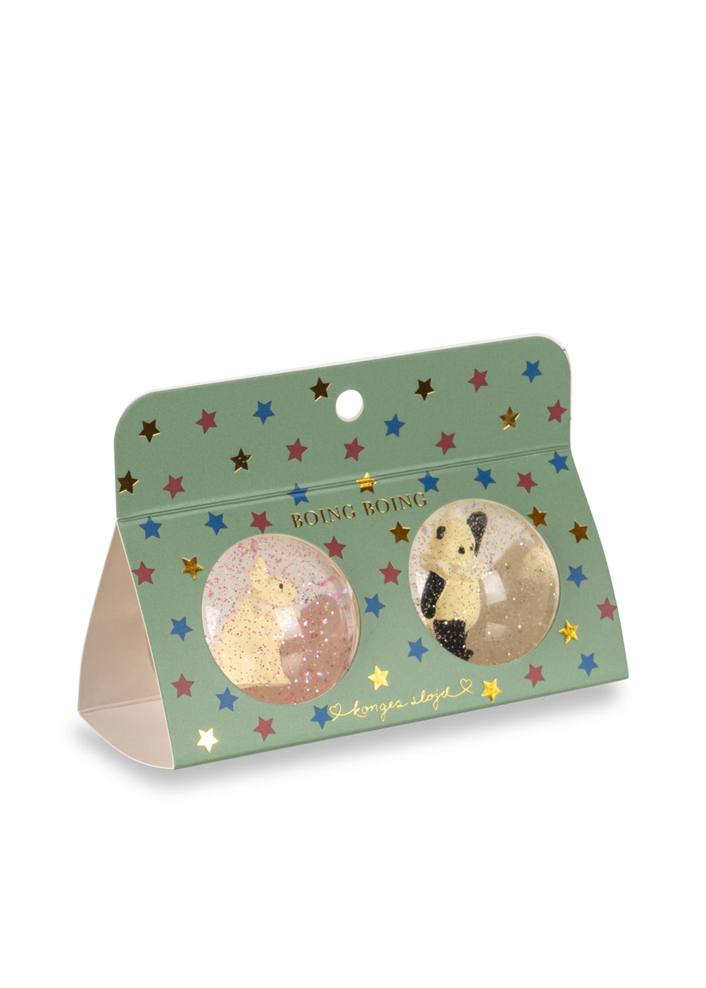 set palline rimbalzine panda e bunny