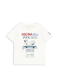 t-shirt piscina blu