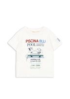 t-shirt piscina blu