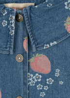 giacca denim fragola