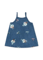 abito denim paillettes gelato