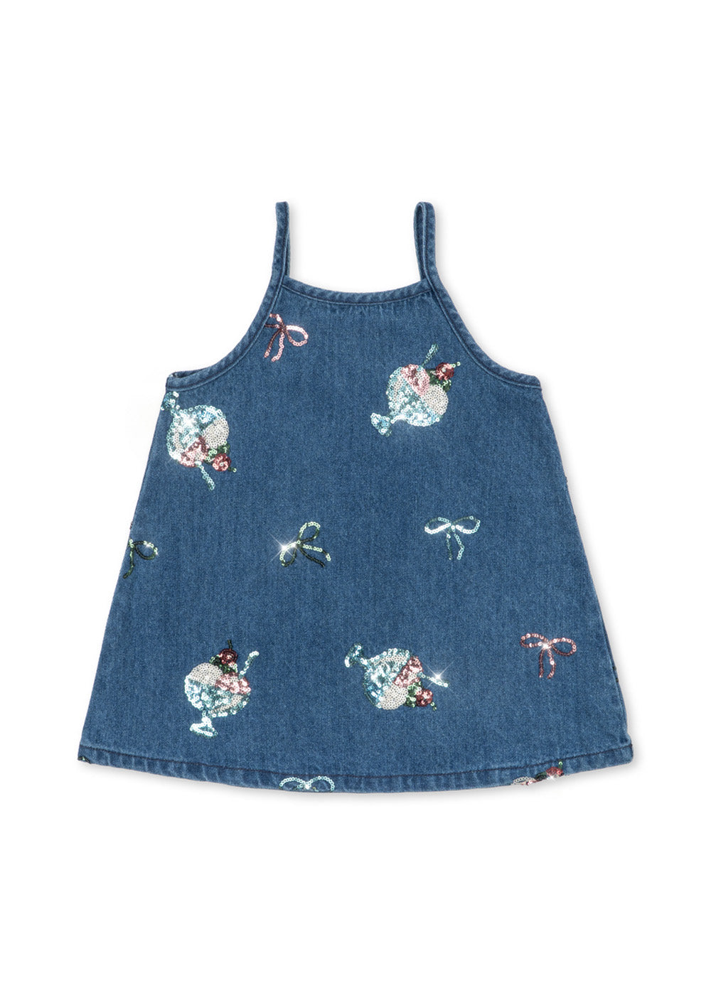 abito denim paillettes gelato