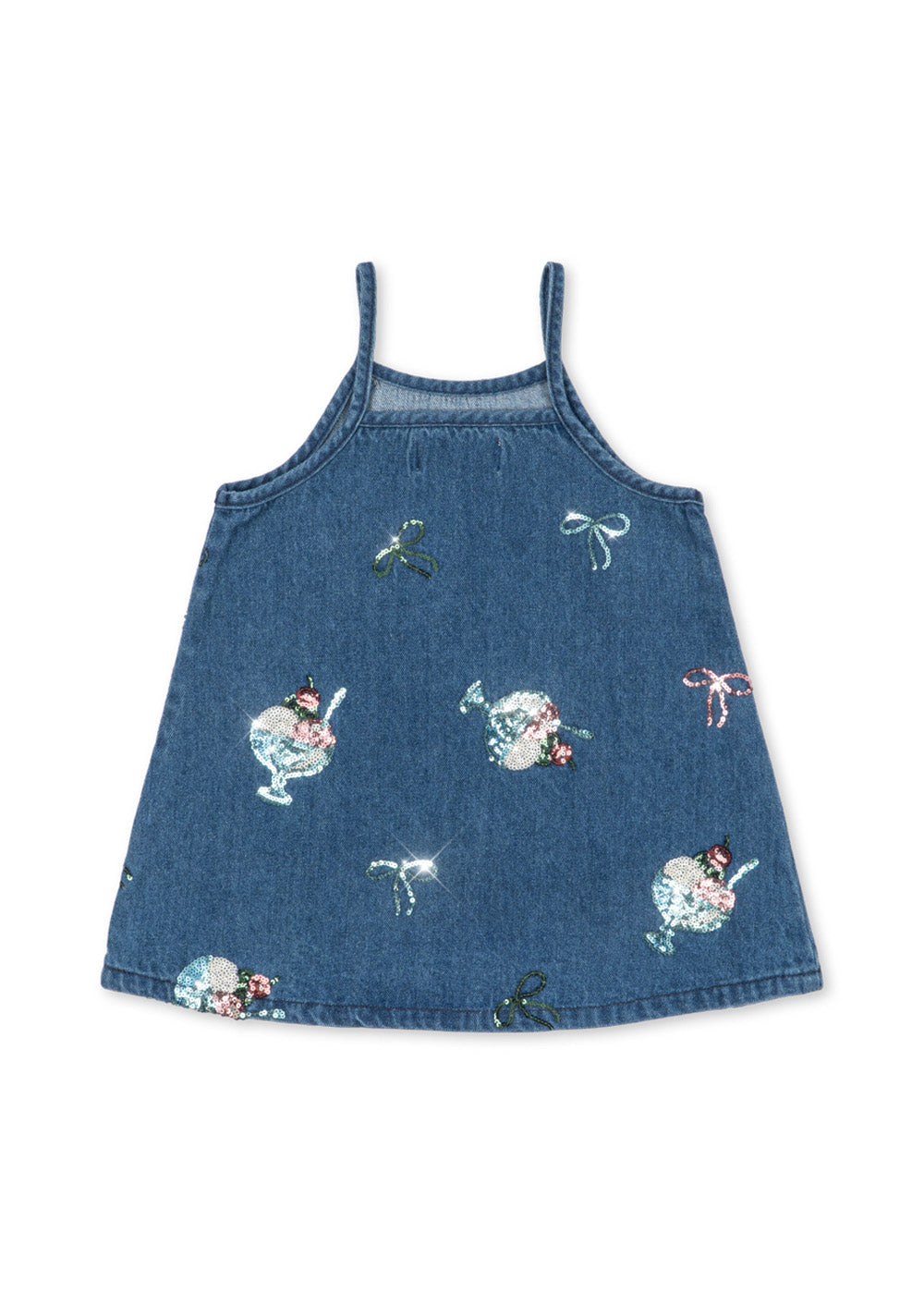 abito denim paillettes gelato