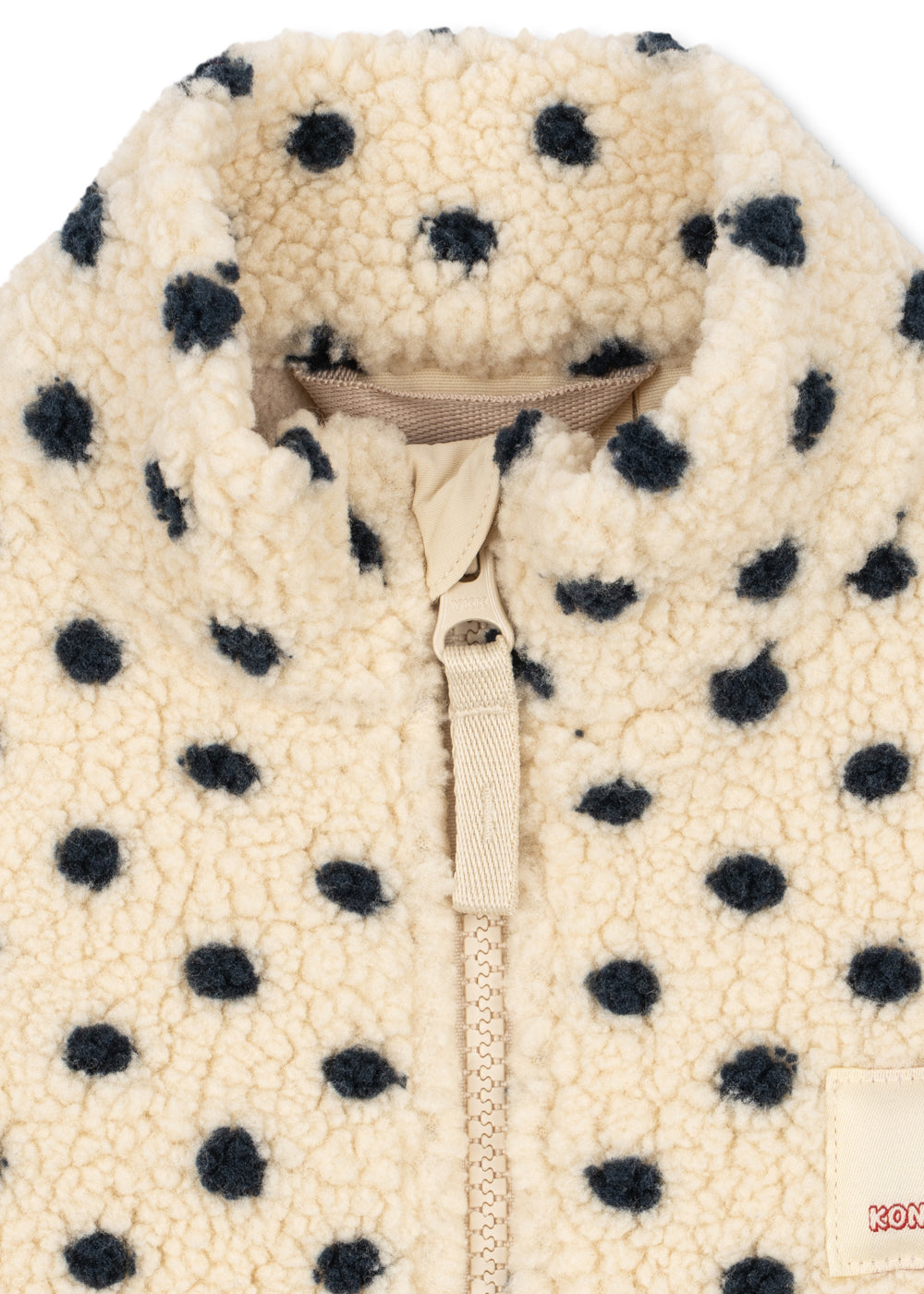 gilet orsetto a pois