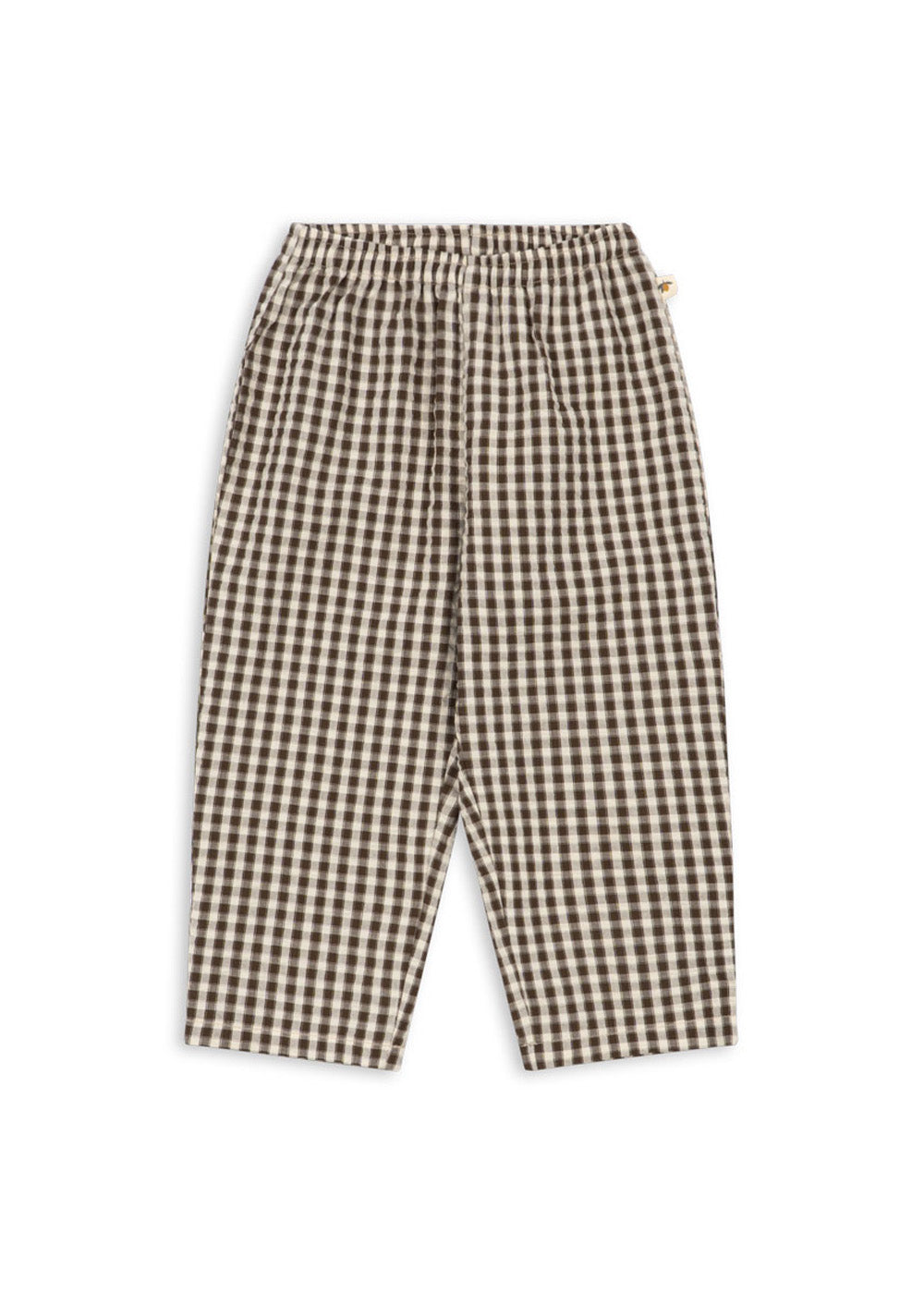 pantalone check caffè