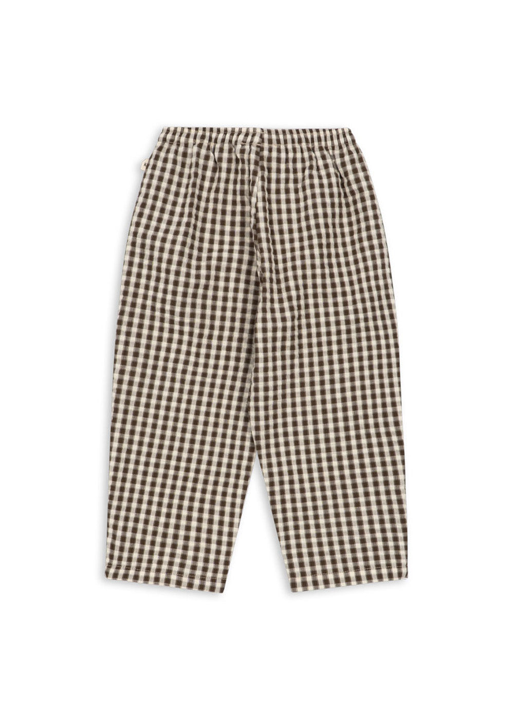 pantalone check caffè