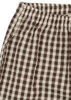 pantalone check caffè