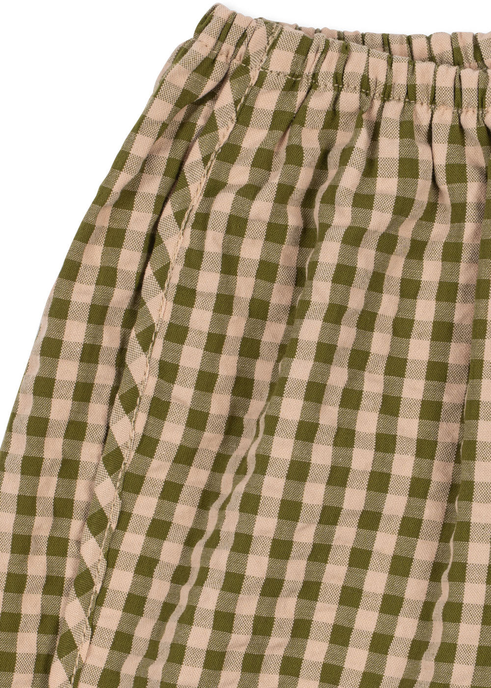 pantalone check avocado