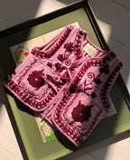 gilet honey burgundy