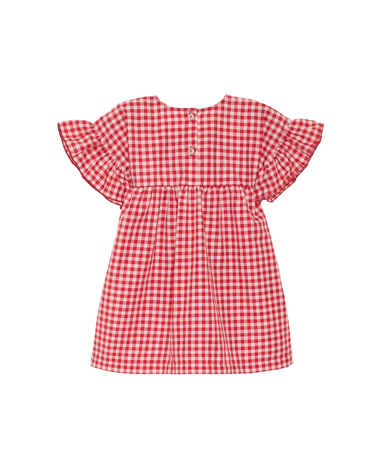 abito gingham fragole