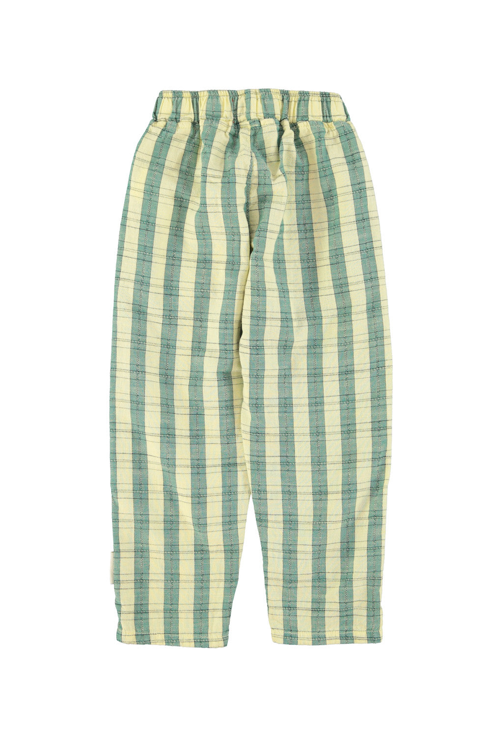 pantalone check green