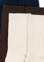 set tre calze unisex lisce
