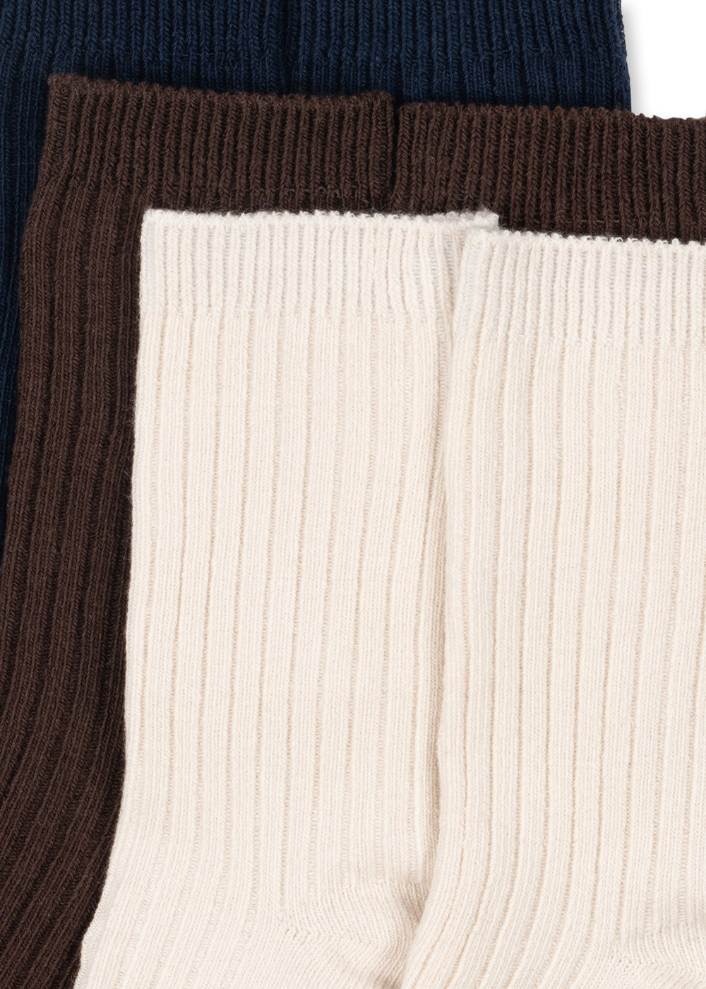 set tre calze unisex lisce